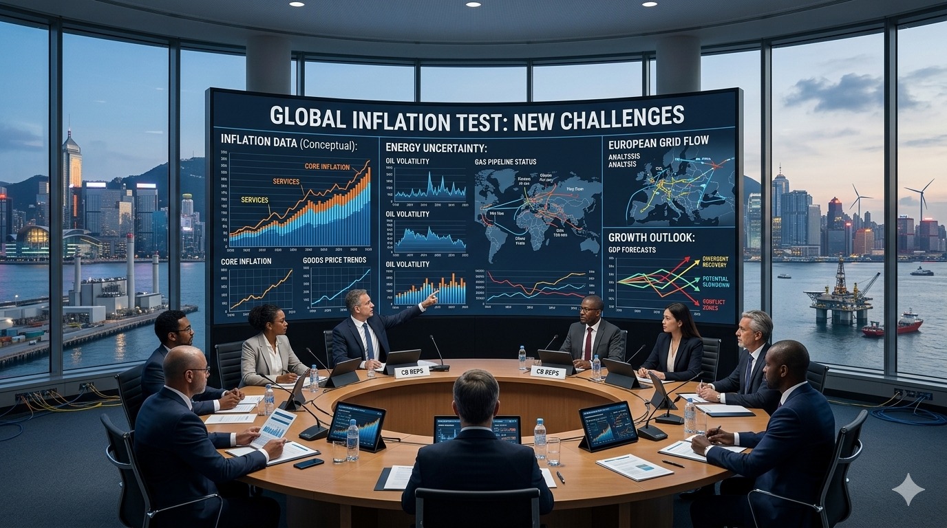 Central Banks Face New Inflation Test as Energy Uncertainty Clouds Growth Outlook